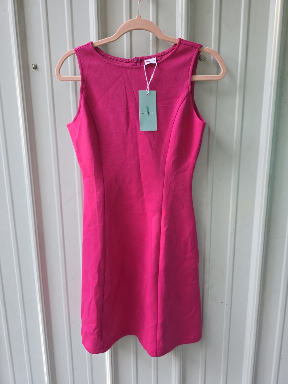 NWT Wiholl Fuchsia Sleeveless Sheath Dress